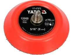 Поліруюче коло на липучці 75 мм, М5/16 YATO YT-47870